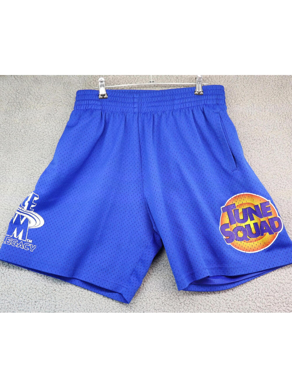 Space Jam Shorts Men Large Blue Tune Squad Mitchell & Ness
